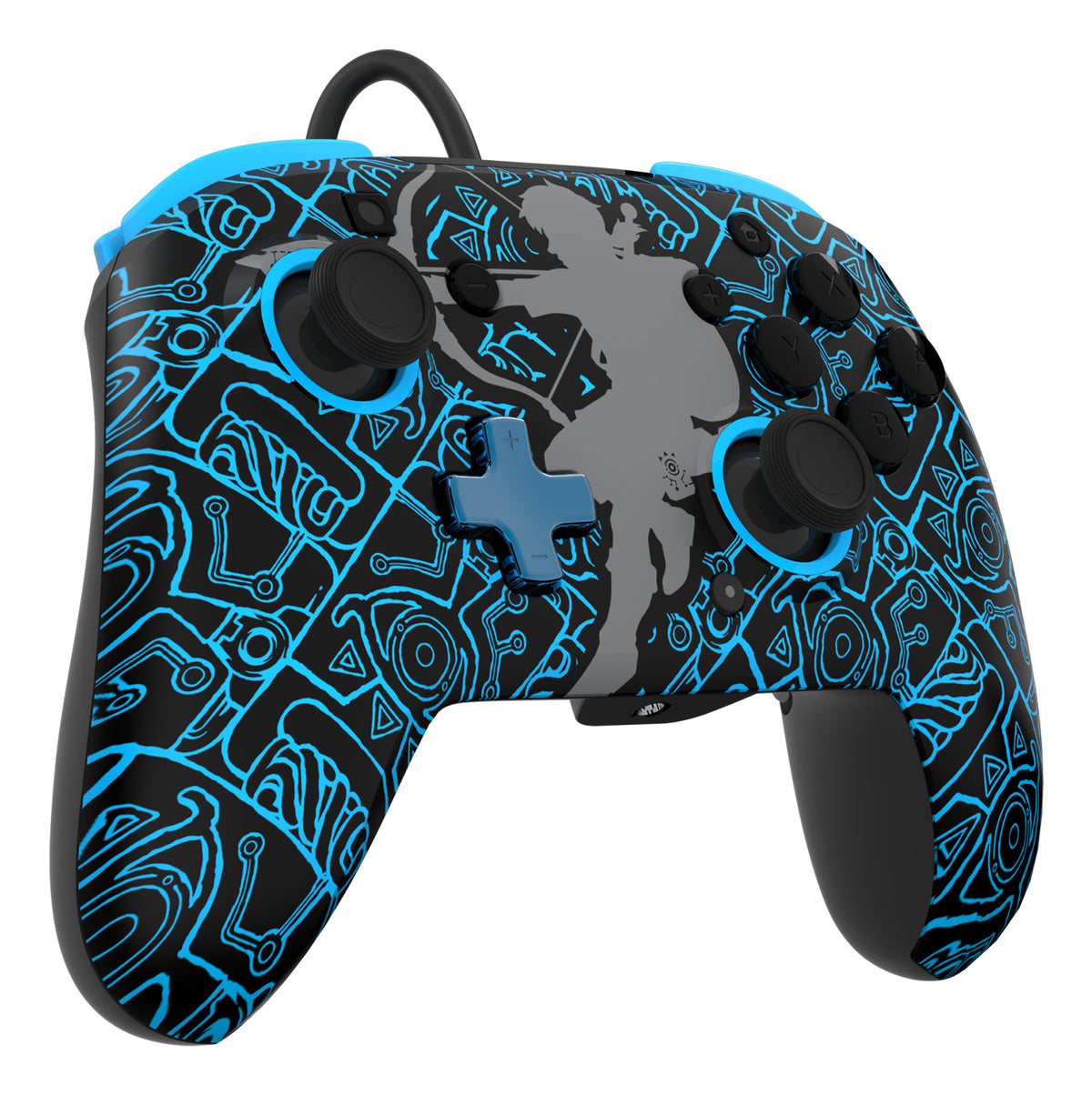 PDP Rematch: Sheikah Shoot Schwarz, Blau USB Gamepad Analog / Digital Nintendo Switch, Nintendo Switch Lite, Nintendo Switch OLED