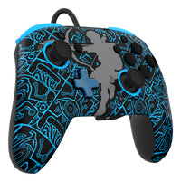 PDP Rematch: Sheikah Shoot Schwarz, Blau USB Gamepad Analog / Digital Nintendo Switch, Nintendo Switch Lite, Nintendo Switch OLED