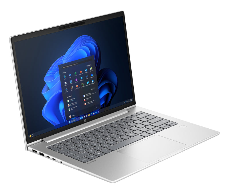 HP ProBook 4 G1i Intel Core Ultra 7 255U Laptop 35,6 cm (14") WUXGA 48 GB DDR5-SDRAM 512 GB SSD Wi-Fi 6E (802.11ax) Windows 11 Pro AI PC Silber