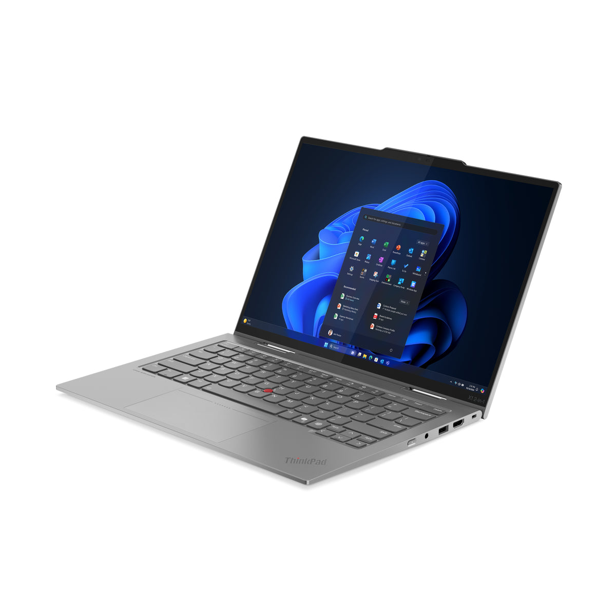 Lenovo ThinkPad X1 2-in-1 Gen 10 Aura Edition Copilot+ PC Intel Core Ultra 7 258V Hybrid (2-in-1) 35,6 cm (14") Touchscreen WUXGA 32 GB LPDDR5x-SDRAM 1 TB SSD Wi-Fi 7 (802.11be) Windows 11 Pro Deutsch Grau