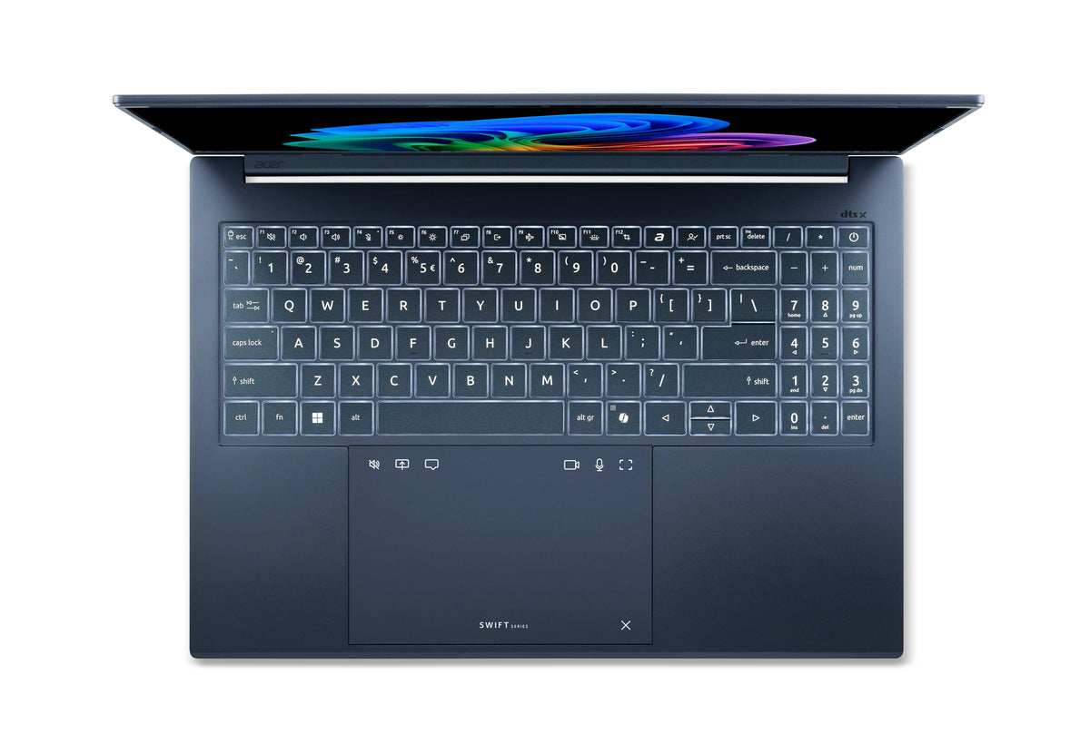 Acer Swift Go 16 AI Intel SFG16-A71-R6NG Copilot+ PC AMD Ryzen AI 7 445 Laptop 40,6 cm (16") WUXGA 16 GB LPDDR5x-SDRAM 512 GB SSD Wi-Fi 7 (802.11be) Windows 11 Home Blau