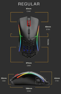 Glorious Gaming Model D Maus rechts USB Typ-A Optisch 12000 DPI