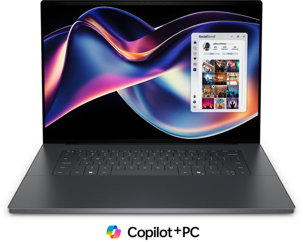 DELL XPS DA16260 Copilot+ PC Intel Core Ultra X7 358H Laptop 40,6 cm (16") Touchscreen 3.2K 32 GB LPDDR5x-SDRAM 1 TB SSD Wi-Fi 7 (802.11be) Windows 11 Home Grafite