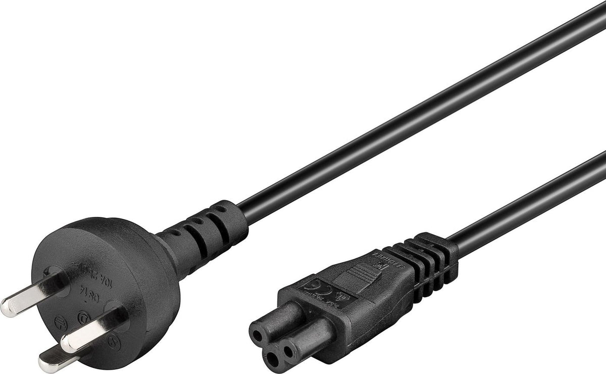 Microconnect PE120818 Stromkabel Schwarz 1,8 m DK-EDB C5-Koppler