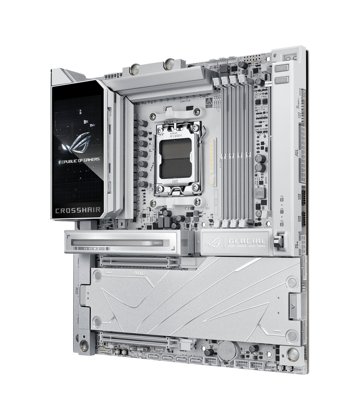 ASUS ROG CROSSHAIR X870E GLACIAL AMD X870E Sockel AM5 Erweitertes ATX
