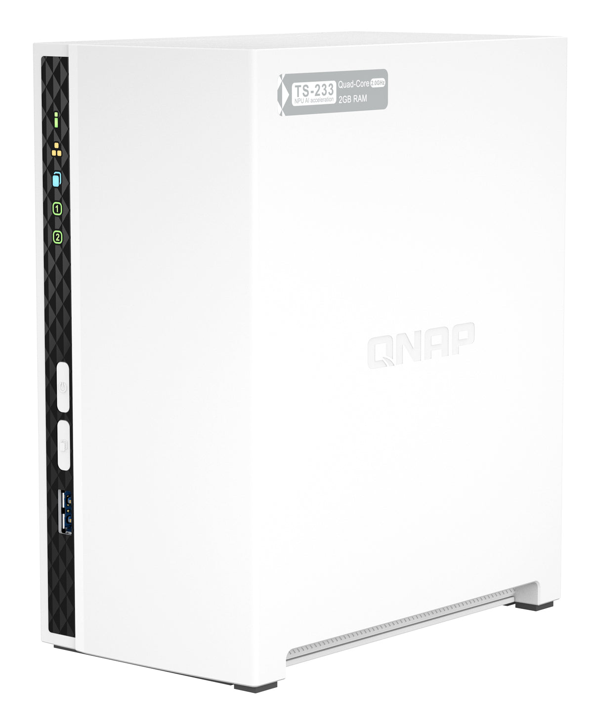 QNAP TS-233 NAS & Speicherserver Tower ARM Cortex-A55 2 GB 0 TB QNAP QTS Weiß