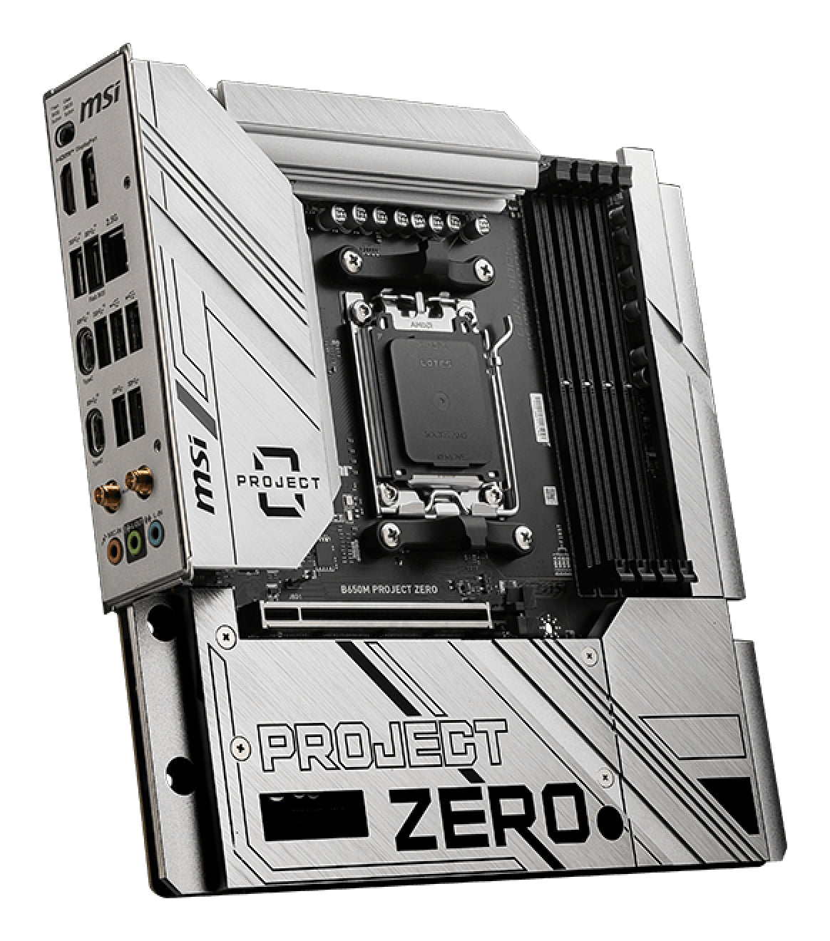 MSI B650M PROJECT ZERO Motherboard AMD B650 Sockel AM5 micro ATX