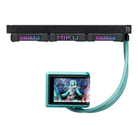 ASUS ROG RYUO IV 360 ARGB Hatsune Miku Edition Prozessor All-in-One-Flüssigkeitskühler 12 cm Schwarz, Türkis