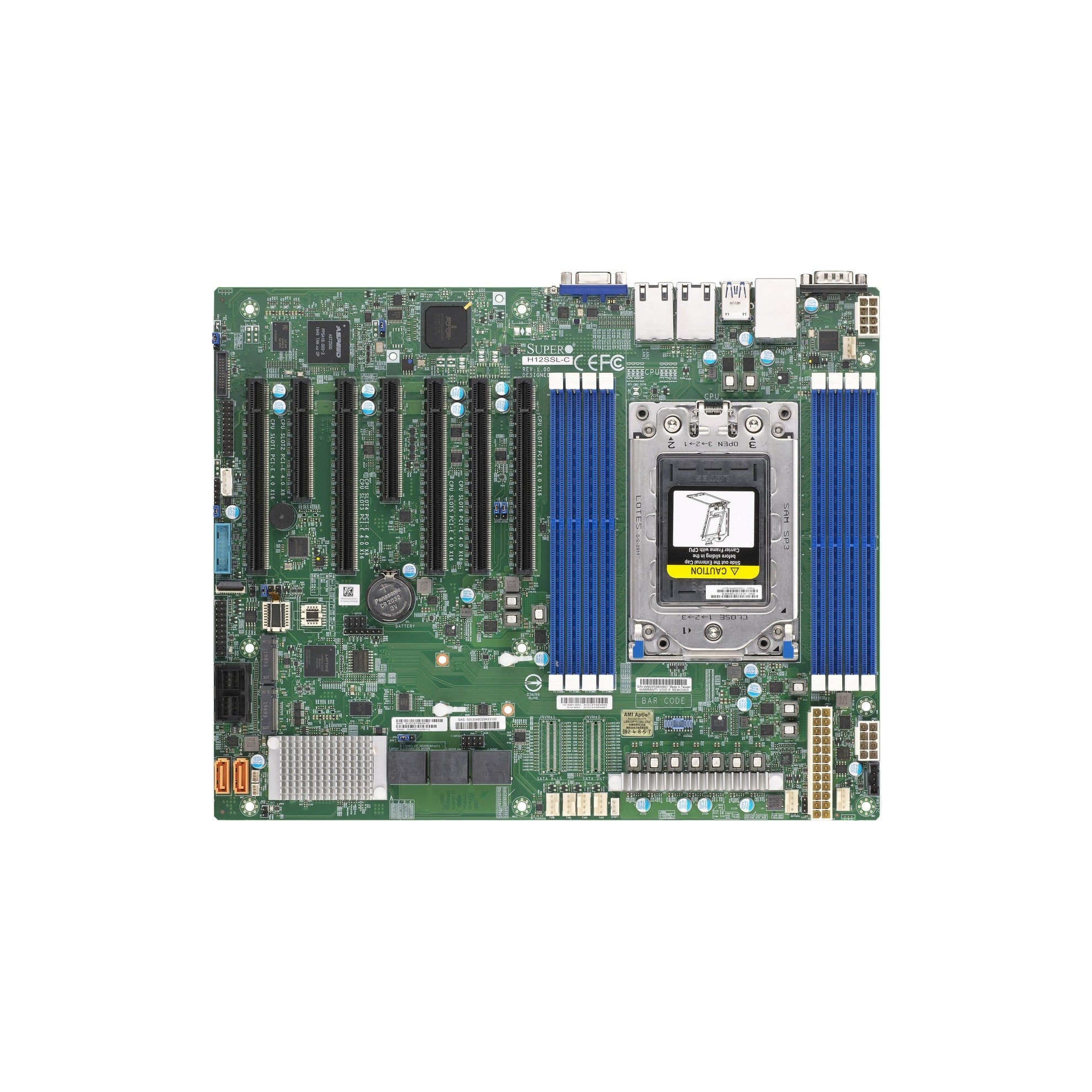 Supermicro H12SSL-C: SP3, EPYC 7002