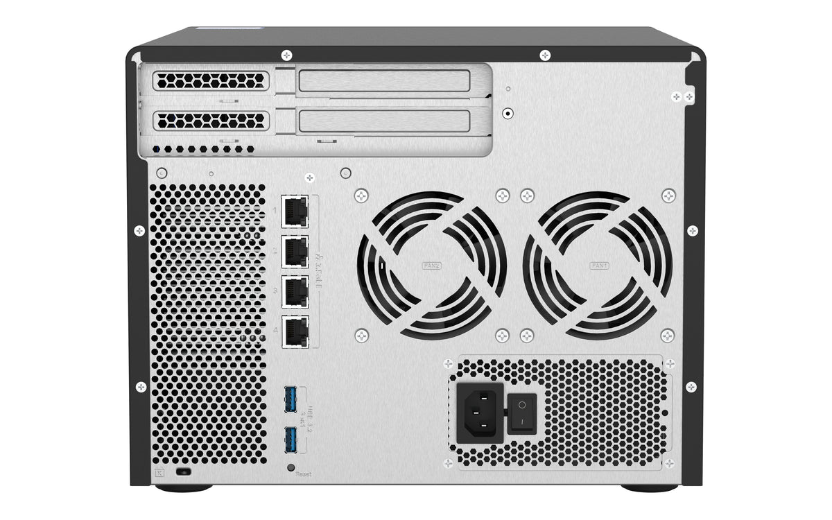 QNAP TS-h886 NAS Tower Intel® Xeon® D D-1602 8 GB DDR4 0 TB QuTS hero Schwarz