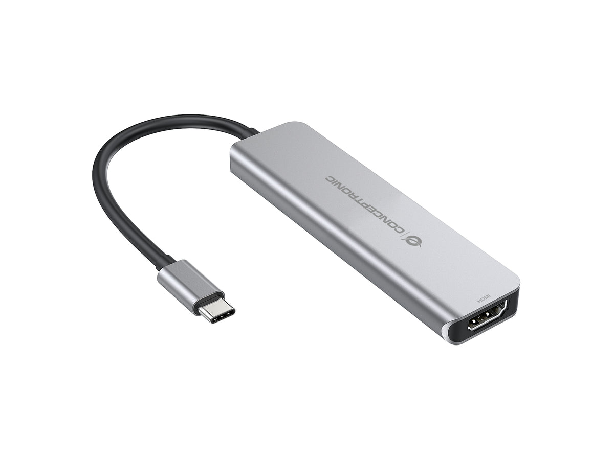 Conceptronic DONN02G laptop-dockingstation & portreplikator USB 3.2 Gen 1 (3.1 Gen 1) Type-C Aluminium