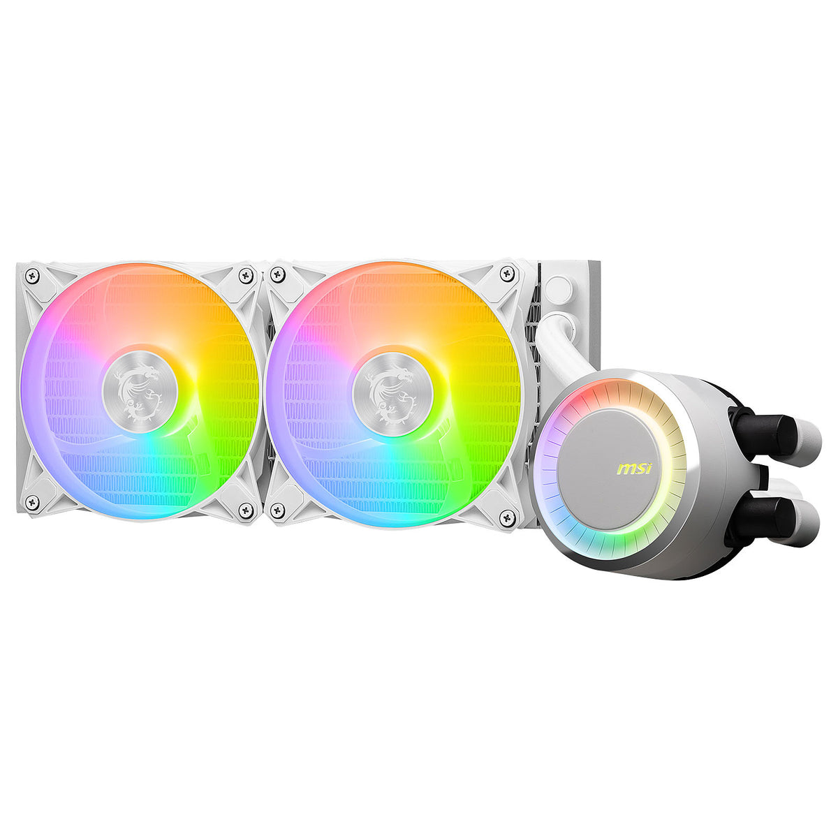 MSI MAG Coreliquid E240 WHITE Hauptplatine, Prozessor Flüssigkeitskühlung 12 cm Weiß