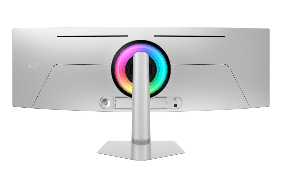 Samsung G93SC Computerbildschirm 124,5 cm (49") 5120 x 1440 Pixel Dual QHD OLED Silber