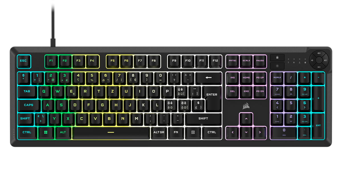 CORSAIR K55 CORE RGB Gaming-Tastatur mit CH-Layout