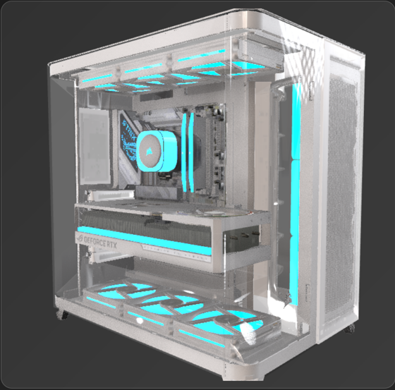 Corsair White Flagship Gaming PC | RTX 5090 & Ryzen 9 9950X3D