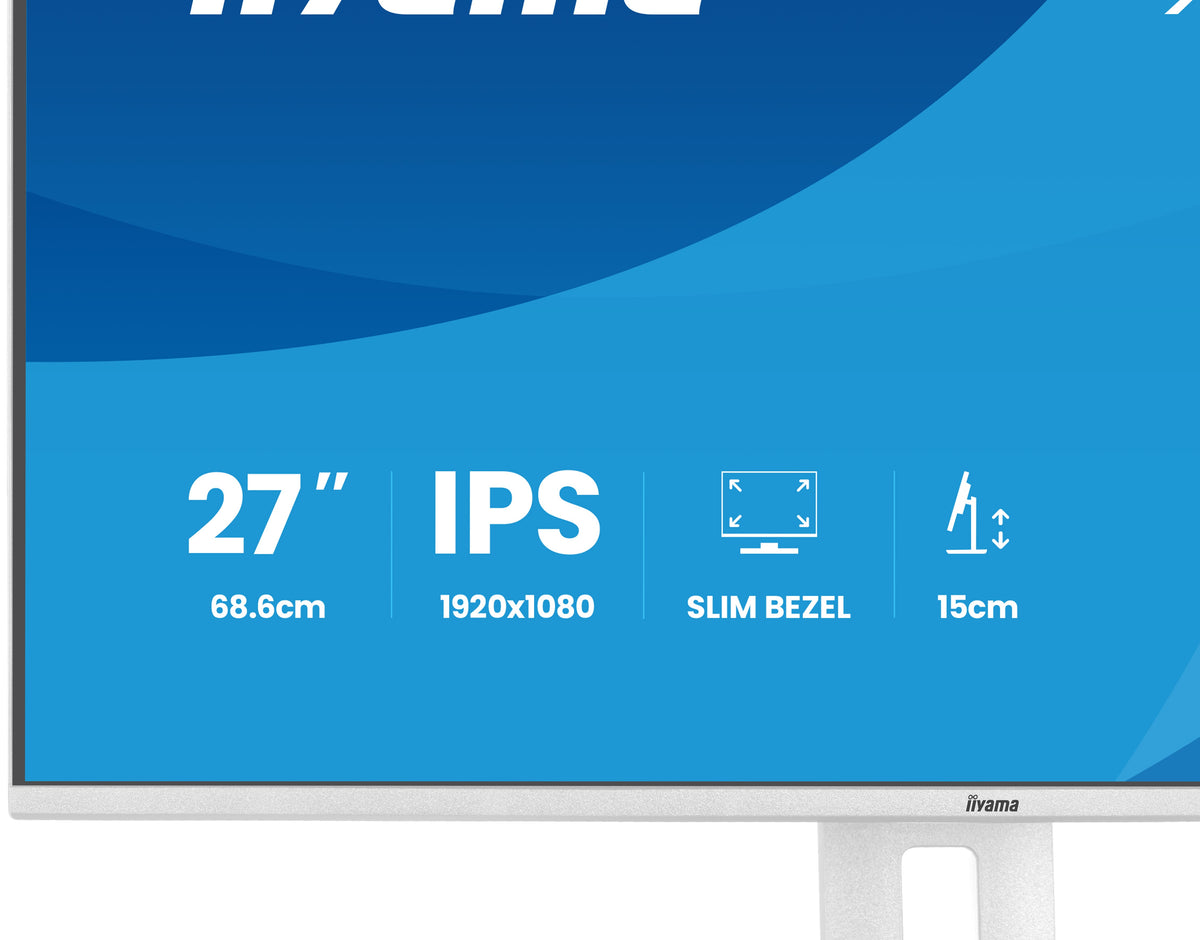 iiyama ProLite XB2797HSU-W1 Computerbildschirm 68,6 cm (27") 1920 x 1080 Pixel Full HD LED Weiß