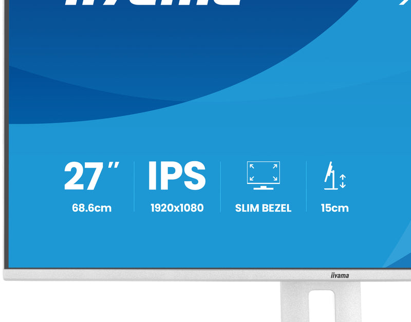 iiyama ProLite XB2797HSU-W1 Computerbildschirm 68,6 cm (27") 1920 x 1080 Pixel Full HD LED Weiß