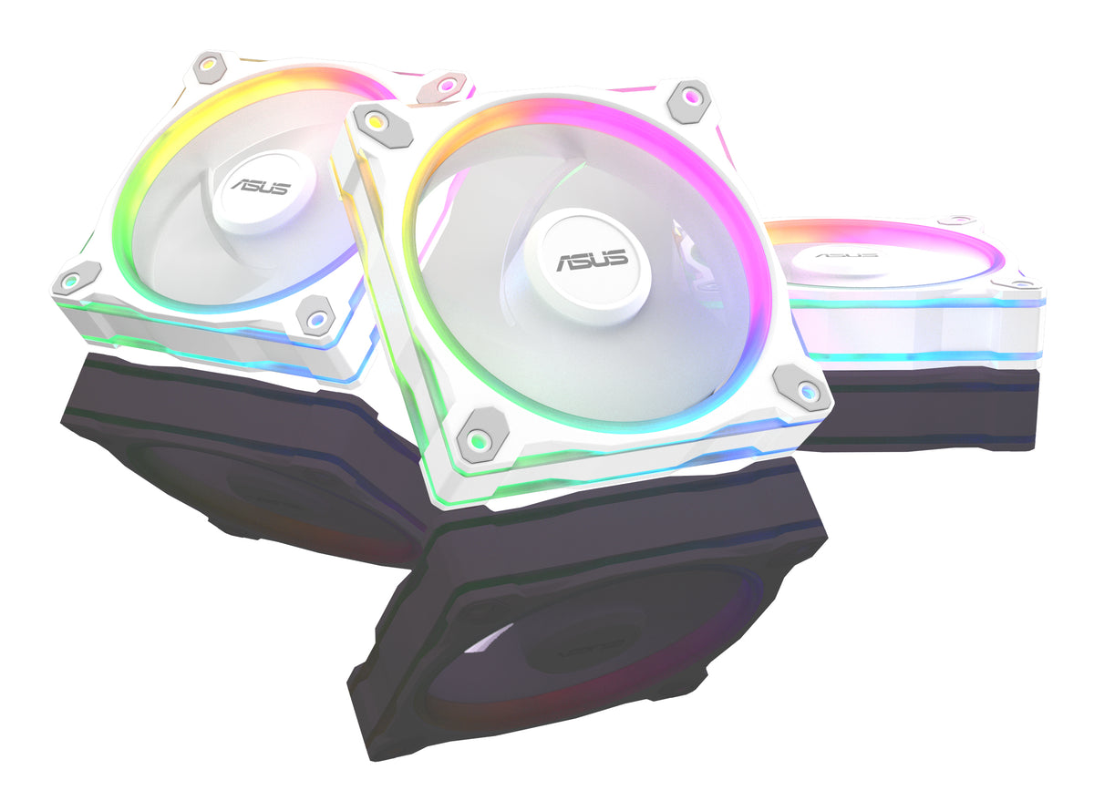 ASUS Prime MR120 Fan ARGB White 3in1 Computergehäuse Ventilator 12 cm Weiß