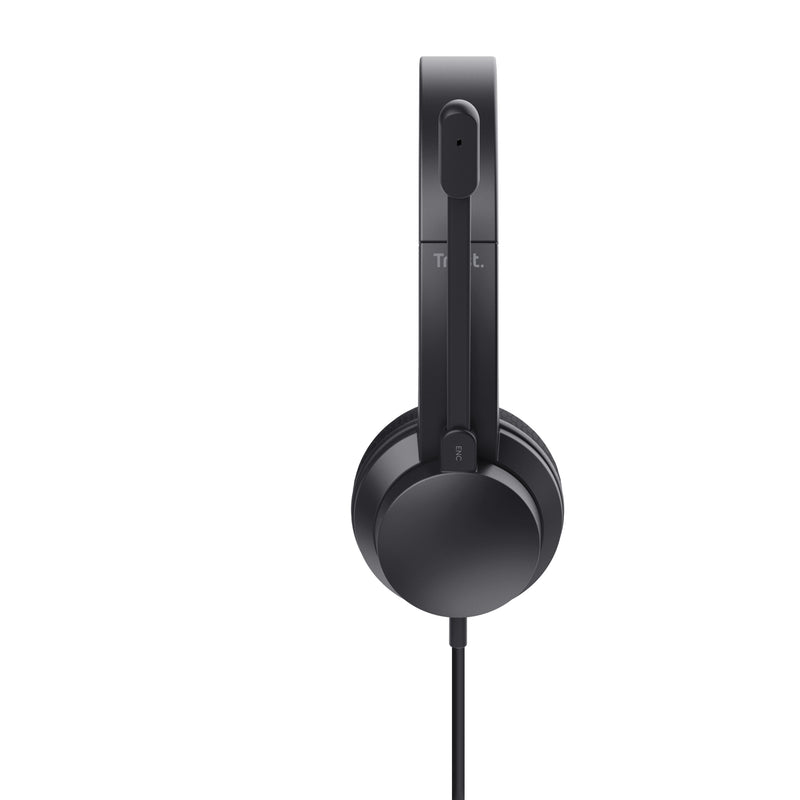 Trust HS-260 Kopfhörer Kabelgebunden Nackenband Büro/Callcenter USB Typ-A Schwarz