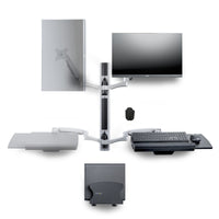 StarTech.com Workstation Wandhalterung, VESA-Halterung für 32" Monitor (10kg), Schwenkbare Monitorhalterung mit Tastaturarm