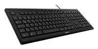CHERRY STREAM Tastatur Heimbüro USB QWERTY Portuguesisch Schwarz, Grau
