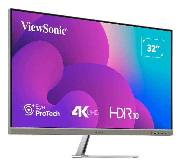 Viewsonic VX3276-4K-MHD-2 Computerbildschirm 81,3 cm (32") 3840 x 2160 Pixel 4K Ultra HD LCD Schwarz, Silber