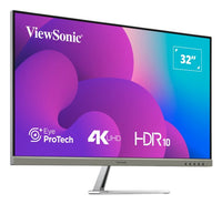 Viewsonic VX3276-4K-MHD-2 Computerbildschirm 81,3 cm (32") 3840 x 2160 Pixel 4K Ultra HD LCD Schwarz, Silber