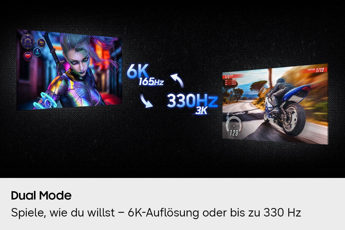 Samsung 32" Odyssey G8 (G80HS) 6K 165Hz / 3K 330Hz Gaming Monitor