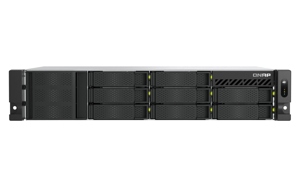 QNAP TS-H1073BXEU-RP NAS Rack (2U) Ryzen Embedded V1780B 8 GB DDR4 QNAP QTS Schwarz