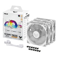 ASUS TUF GAMING TR120 ARGB REVERSE 3IN1 White Computergehäuse Luftkühlung 12 cm Weiß