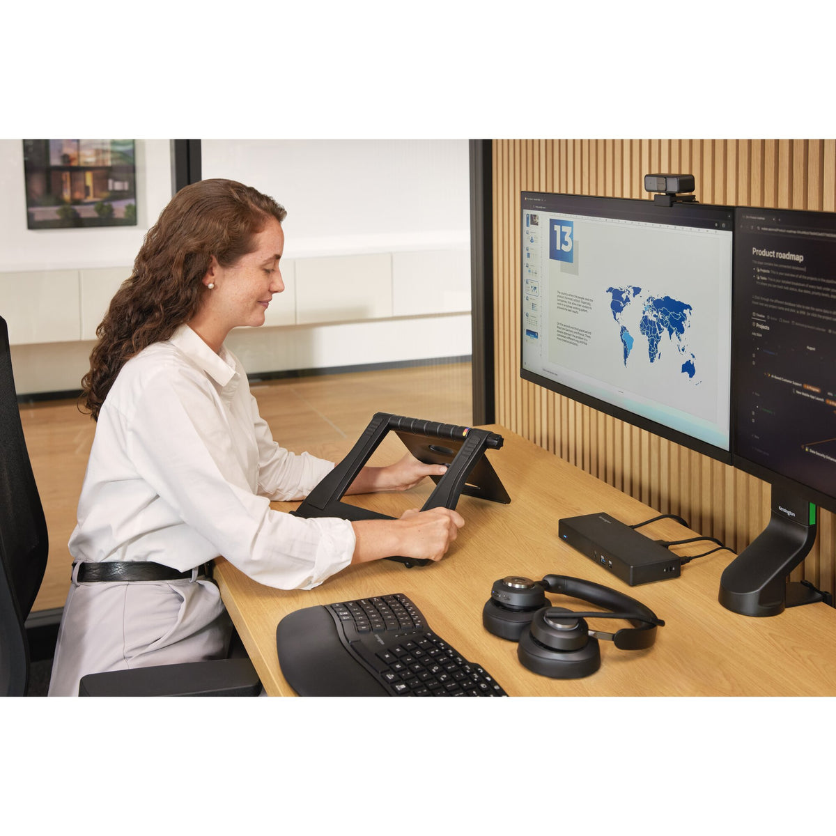 Kensington Pro Fit Ergo KB675 EQ TKL Tastatur Bluetooth Schwarz