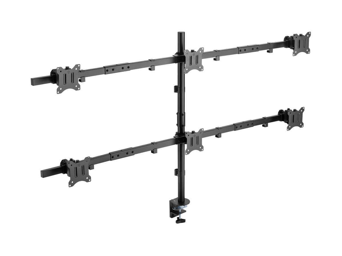 Equip 17"-32" Schwenkbare 6-Monitor-Schreibtischhalterung
