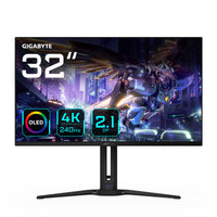 GIGABYTE AORUS FO32U2P 32” OLED Gaming Monitor - 3840 x 2160 (UHD), 240Hz, 0,03ms, 250 cd/m², KVM, FreeSync Premium Pro, DisplayHDR True Black 400, DisplayPort 2.1
