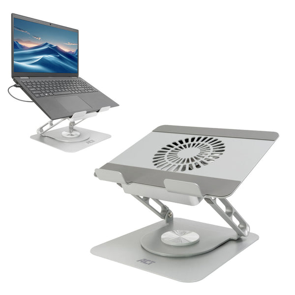 Supporto girevole per laptop ACT, regolabile in altezza in modo continuo