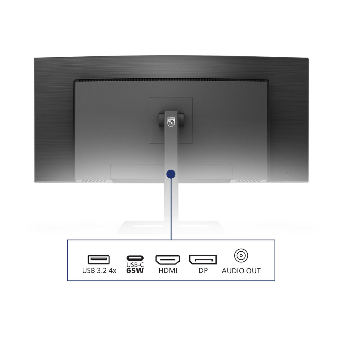 Philips E Line 346E2CUAE/00 Computerbildschirm 86,4 cm (34") 3440 x 1440 Pixel Wide Quad HD+ LCD Schwarz