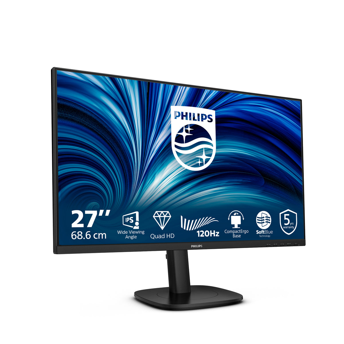 Philips 27B2N3500J/00 Computerbildschirm 68,6 cm (27") 2560 x 1440 Pixel 2K LCD Schwarz