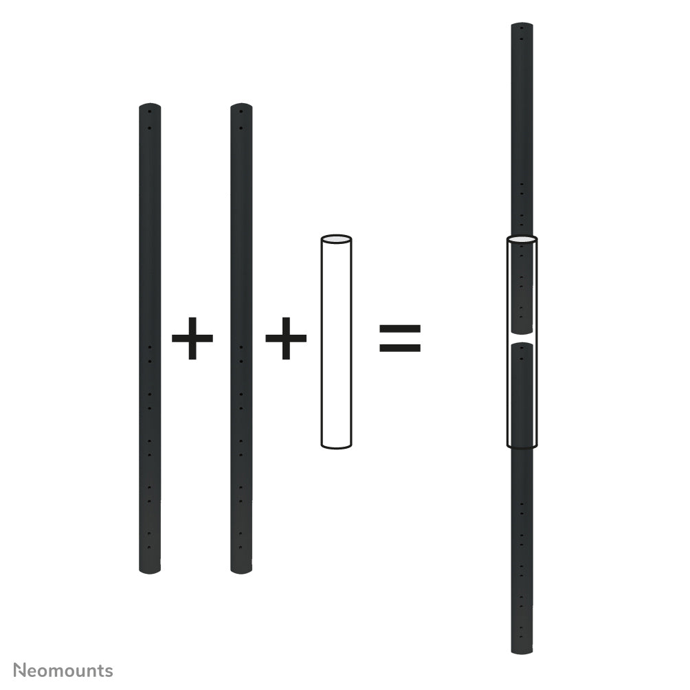 Neomounts FPMA-CPCONNECTBLACK Adapter für Verlängerungsrohr