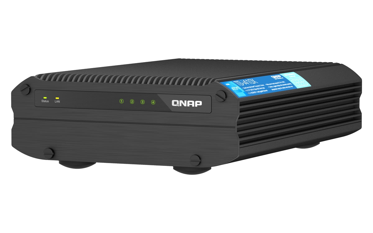QNAP TS-I410X NAS Tower Intel Atom® x6425E 8 GB 0 TB QNAP QTS Schwarz