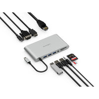 Kensington UH1440P Mobile USB-C Duale Video Dockingstation mit 85 W Power Pass-Through – DP/HDMI/VGA
