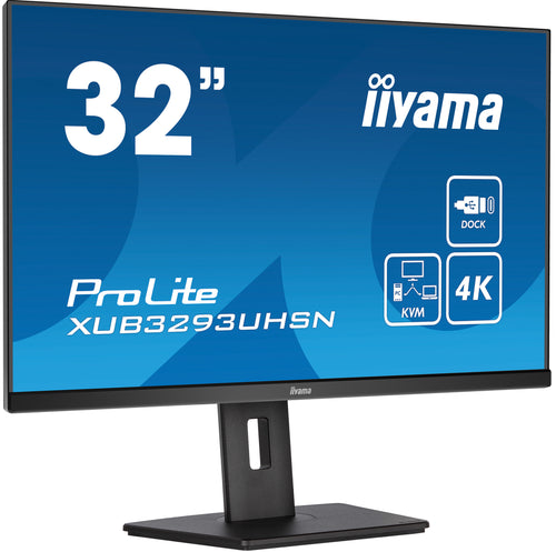 iiyama ProLite XUB3293UHSN-B5 Computerbildschirm 80 cm (31.5") 3840 x 2160 Pixel 4K Ultra HD LCD Schwarz