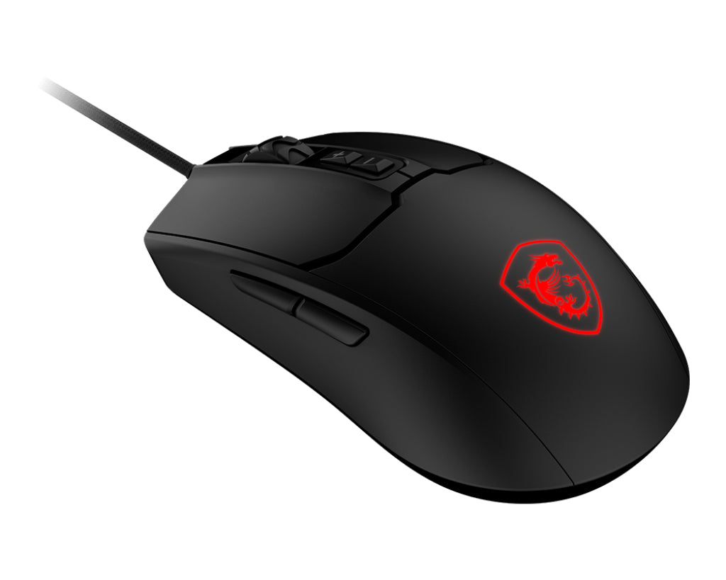 MSI FORGE GM100 Maus Gaming Beidhändig USB Typ-A Optisch 6400 DPI