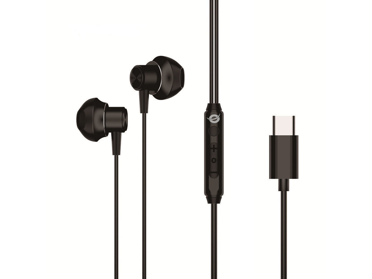 Conceptronic BRENDAN04B USB-C Ergonomisches Earbud-Headset