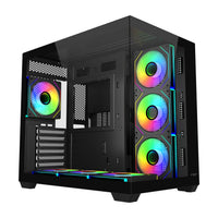 FSP M341-BA Gehäuse Midi Tower mITX, mATX, ATX Schwarz ARGB