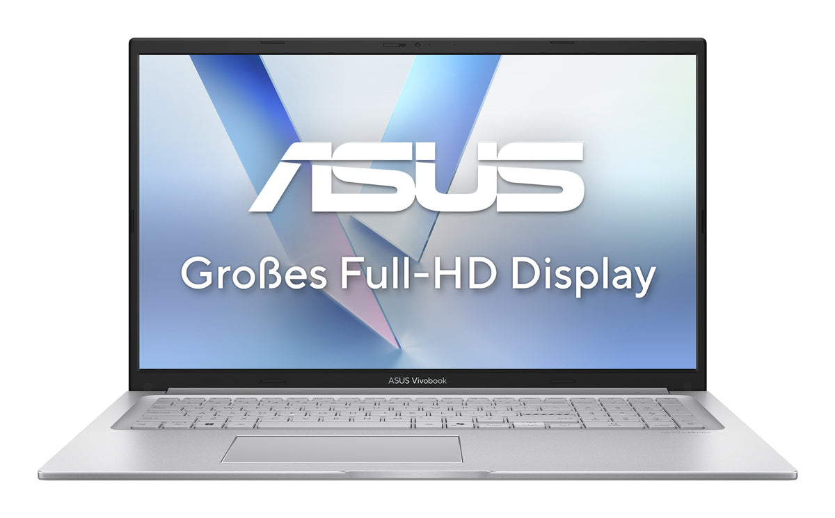 ASUS Vivobook 17 X1704MA-AU103W Intel Core 5 320 Laptop 43,9 cm (17.3") Full HD 8 GB DDR5-SDRAM 256 GB SSD Wi-Fi 6 (802.11ax) Windows 11 Home Silber QWERTZ Deutsch