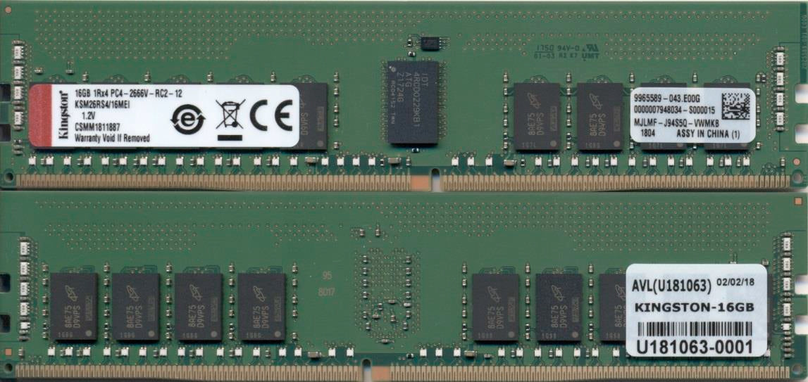 Kingston Technology KSM26RS4/16MEI Speichermodul 16 GB 1 x 16 GB DDR4 288-pin DIMM ECC