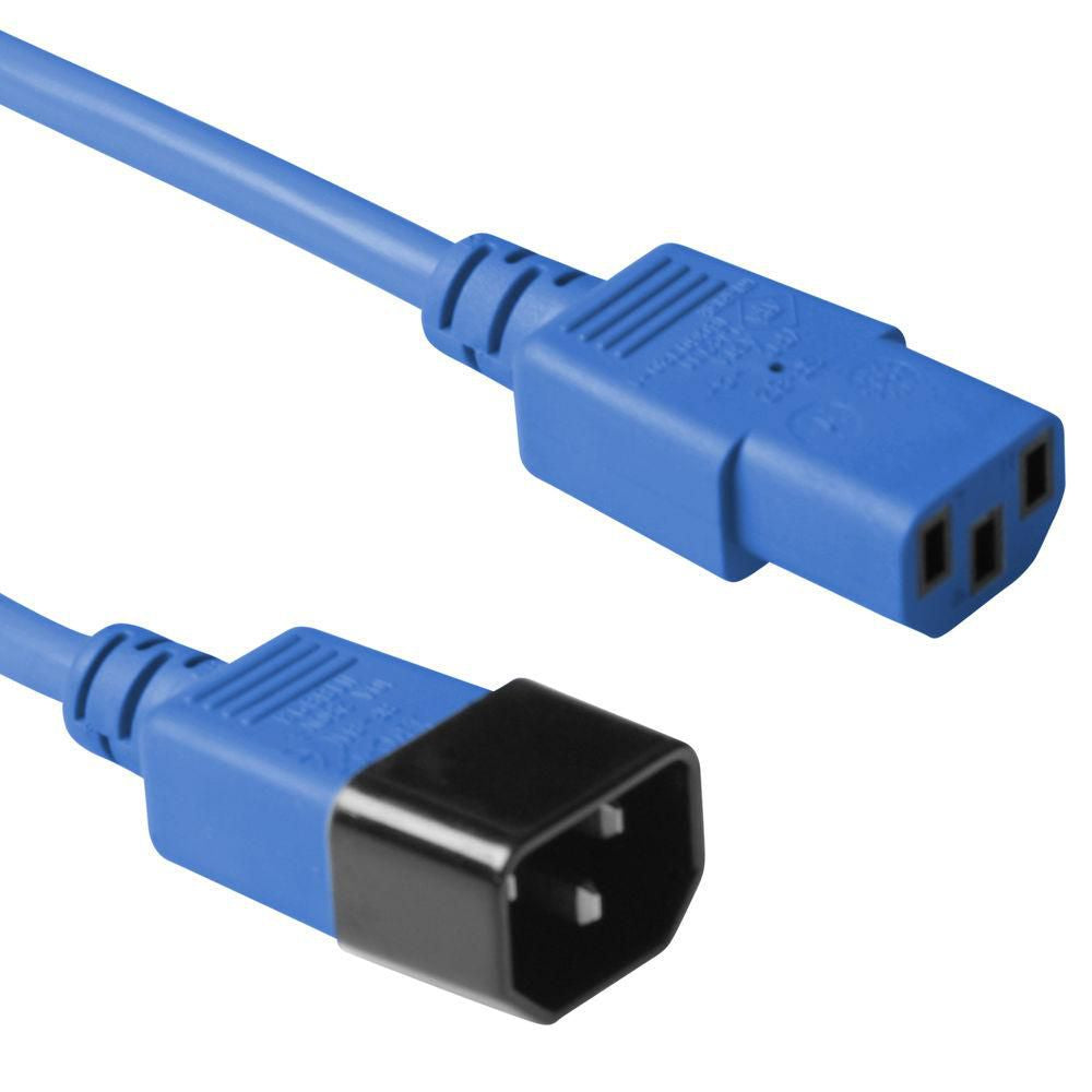 Microconnect PE1413B3 Stromkabel Blau 3 m C13-Koppler C14-Koppler