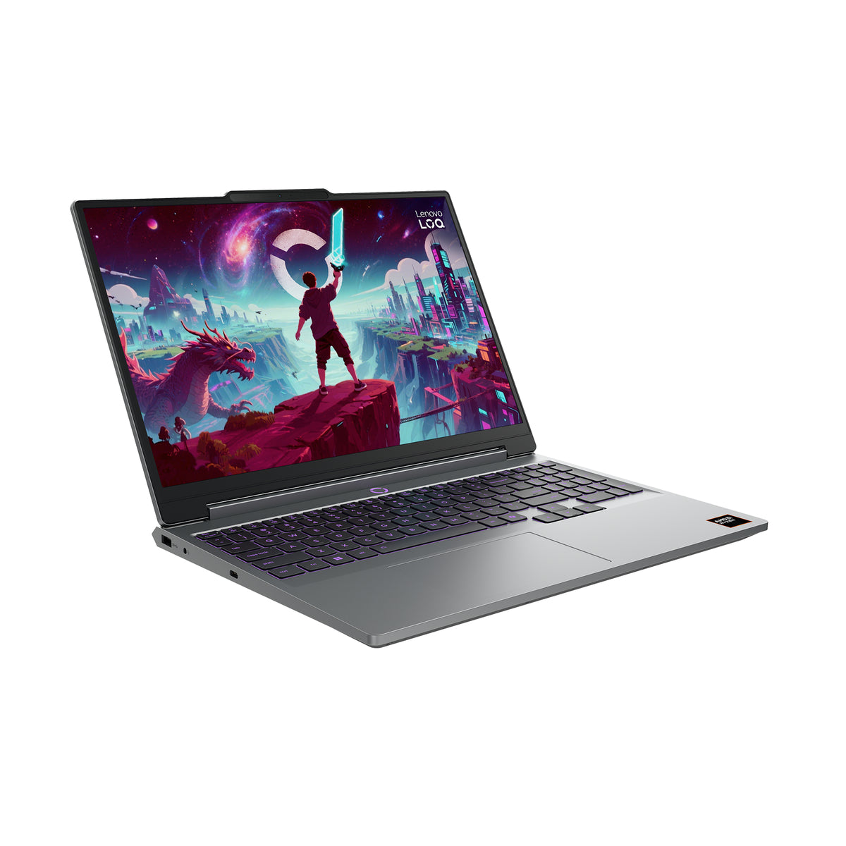 Lenovo LOQ 15AHP11 AMD Ryzen™ 7 250 Laptop 38,9 cm (15.3") WUXGA 16 GB DDR5-SDRAM 1 TB SSD NVIDIA GeForce RTX 5070 Wi-Fi 6 (802.11ax) Windows 11 Home Grau Deutsch