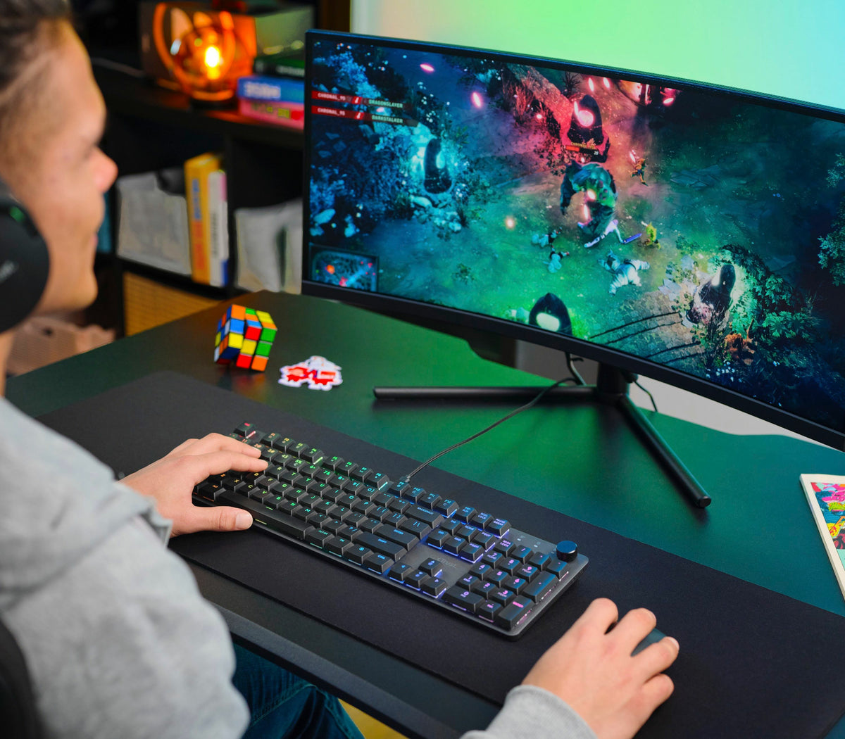 Trust GXT 866 Torix Tastatur Gaming USB QWERTZ Deutsch Schwarz