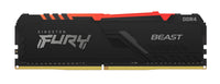 Kingston Technology FURY Beast RGB Speichermodul 16 GB 2 x 8 GB DDR4 288-pin DIMM