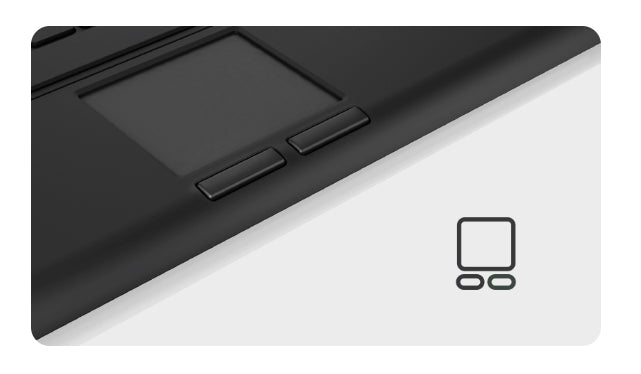KeySonic KSK-5211ELU (DE) Mini Tastatur, Hintergrundbeleuchtung, Touchpad, schwarz